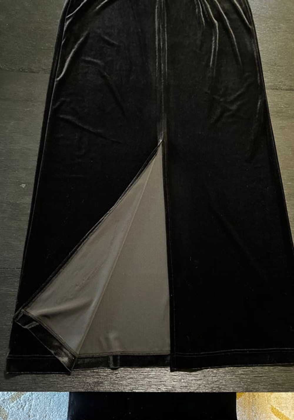 Tall Size Tall Girl Brand Black Velvet Long Stret… - image 3