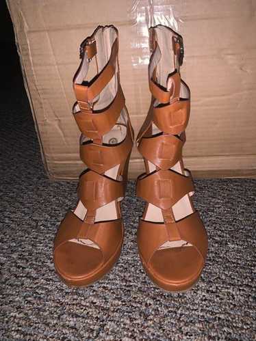Tall Size Brown wedges