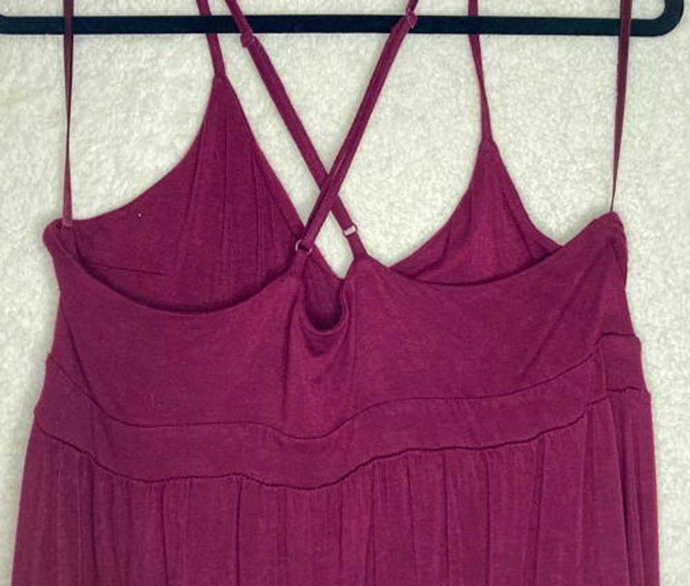 Tall Size Ann Taylor LOFT burgundy maxi dress in … - image 3