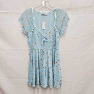 NWT Urban Outfitters WM's Sky Blue Sunflower Rompe