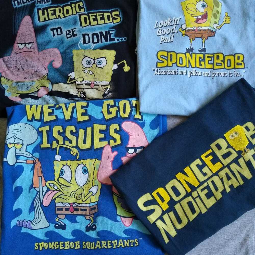 Vintage Spongebob Squarepants T-shirt Bu - image 1