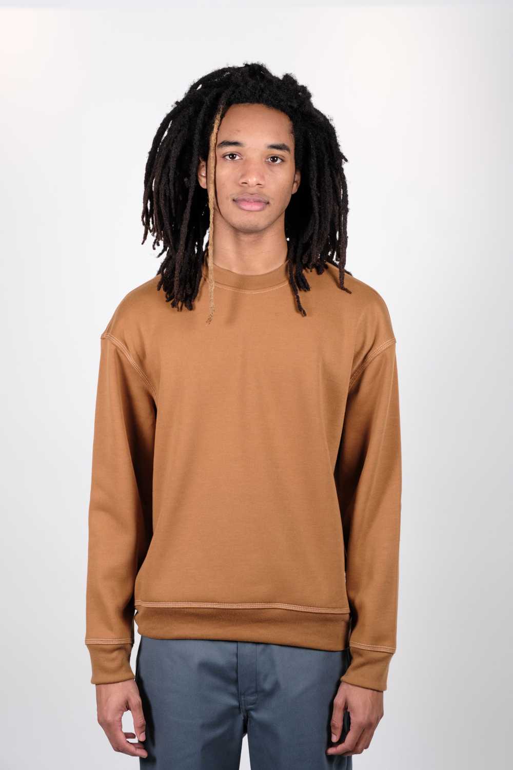 Brooklyn Cloth Contrast Stitch Crewneck Sweatshirt - image 3