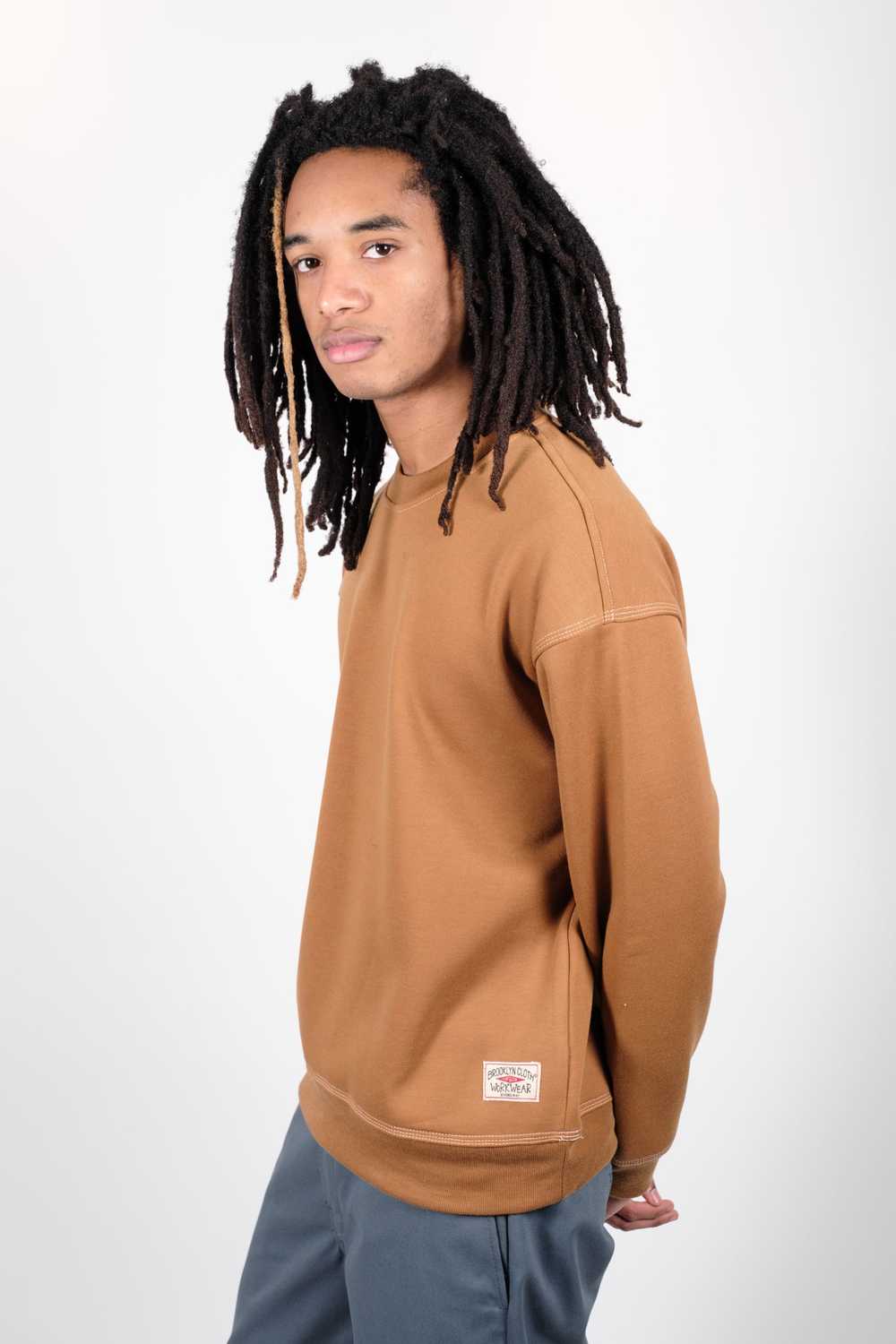 Brooklyn Cloth Contrast Stitch Crewneck Sweatshirt - image 4