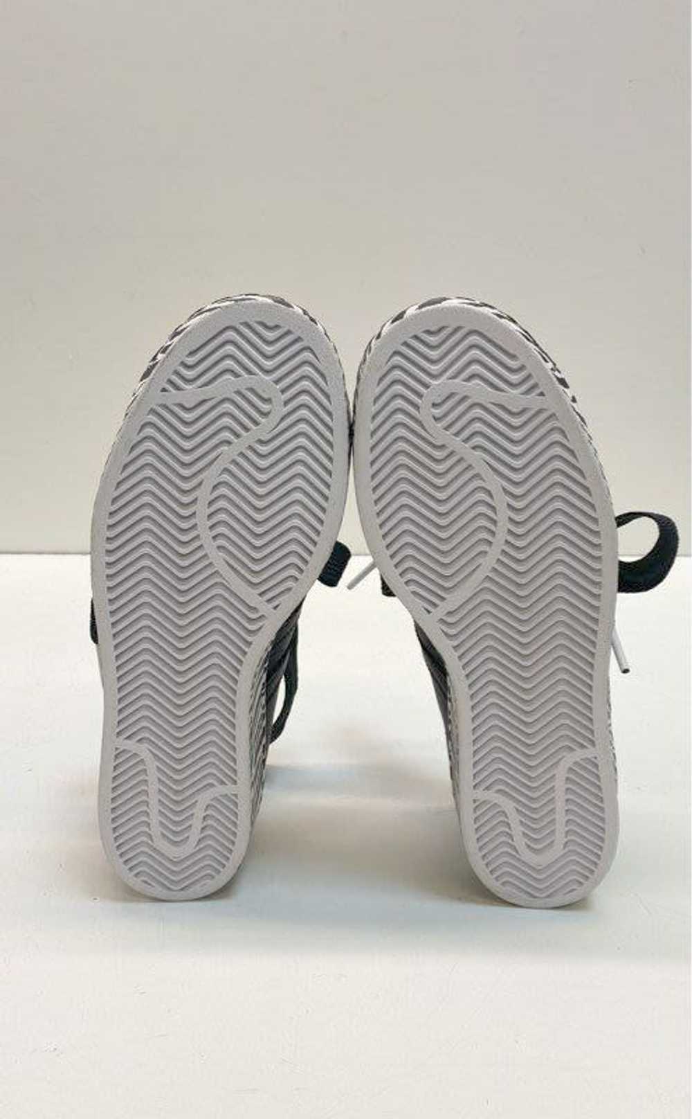 Adidas Leather Superstar Zebra Print Sneakers Bla… - image 6