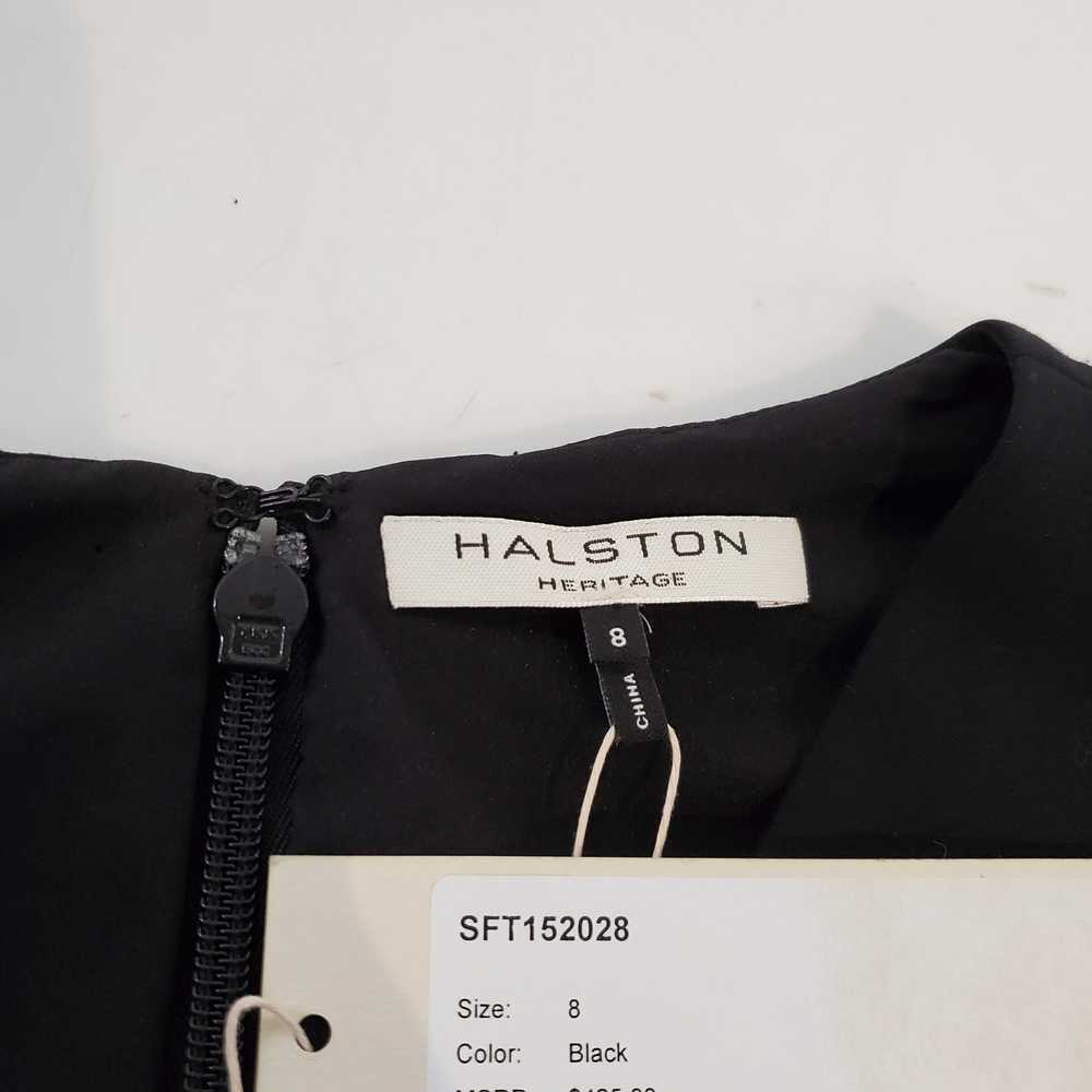 Halston Heritage Black Silk/Cotton Blend Dress NW… - image 3