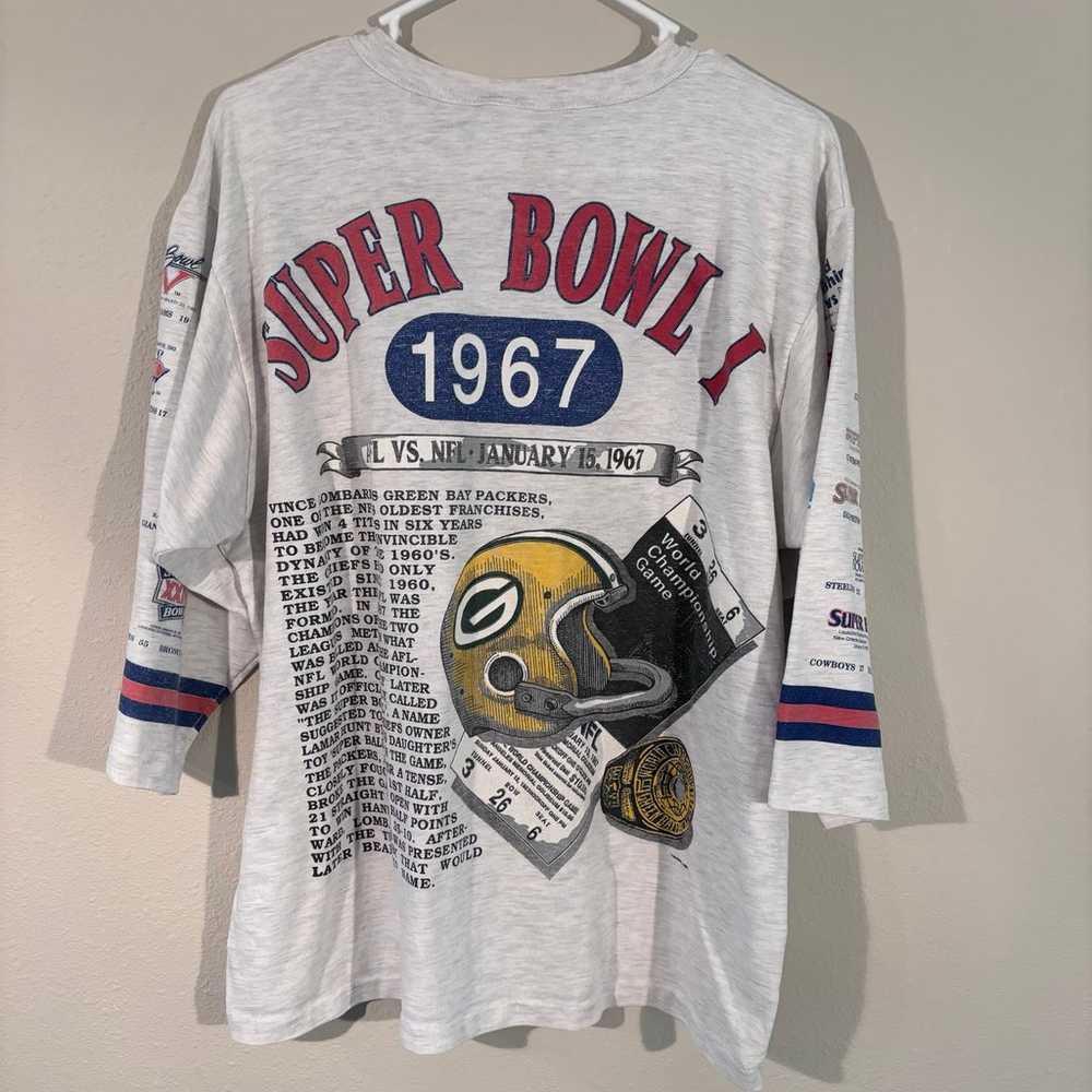 Vintage 1991 Super Bowl Long Gone Tag SZ Large Ha… - image 7