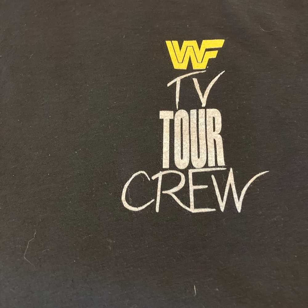 Vintage wwf tour shirt 90/91 shirt - image 2