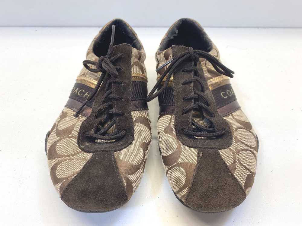 COACH Jayme Signature Canvas Lace Up Sneakers Wom… - image 3