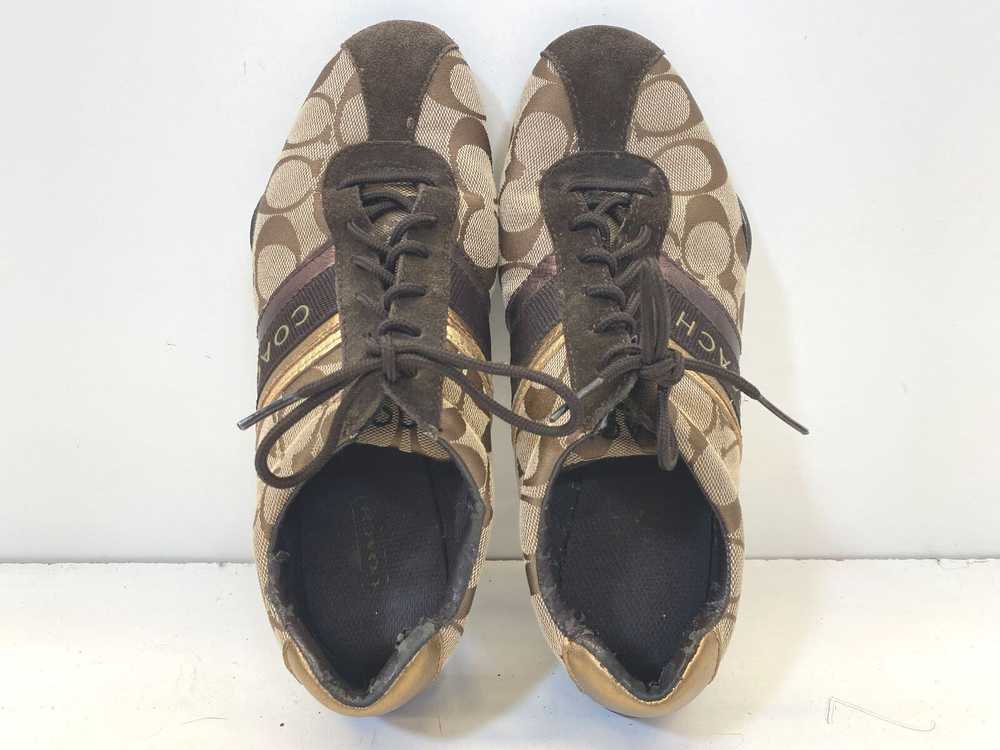COACH Jayme Signature Canvas Lace Up Sneakers Wom… - image 6
