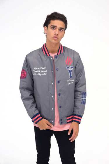 Brooklyn Cloth Charcoal Wasted Youth Woven Bomber 