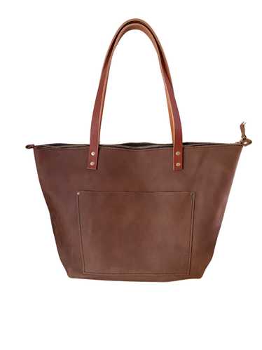 Portland Leather Cocoa Large Zip Tote