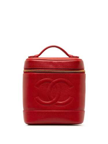 CHANEL Pre-Owned 1994-1996 CC Caviar Case vanity … - image 1