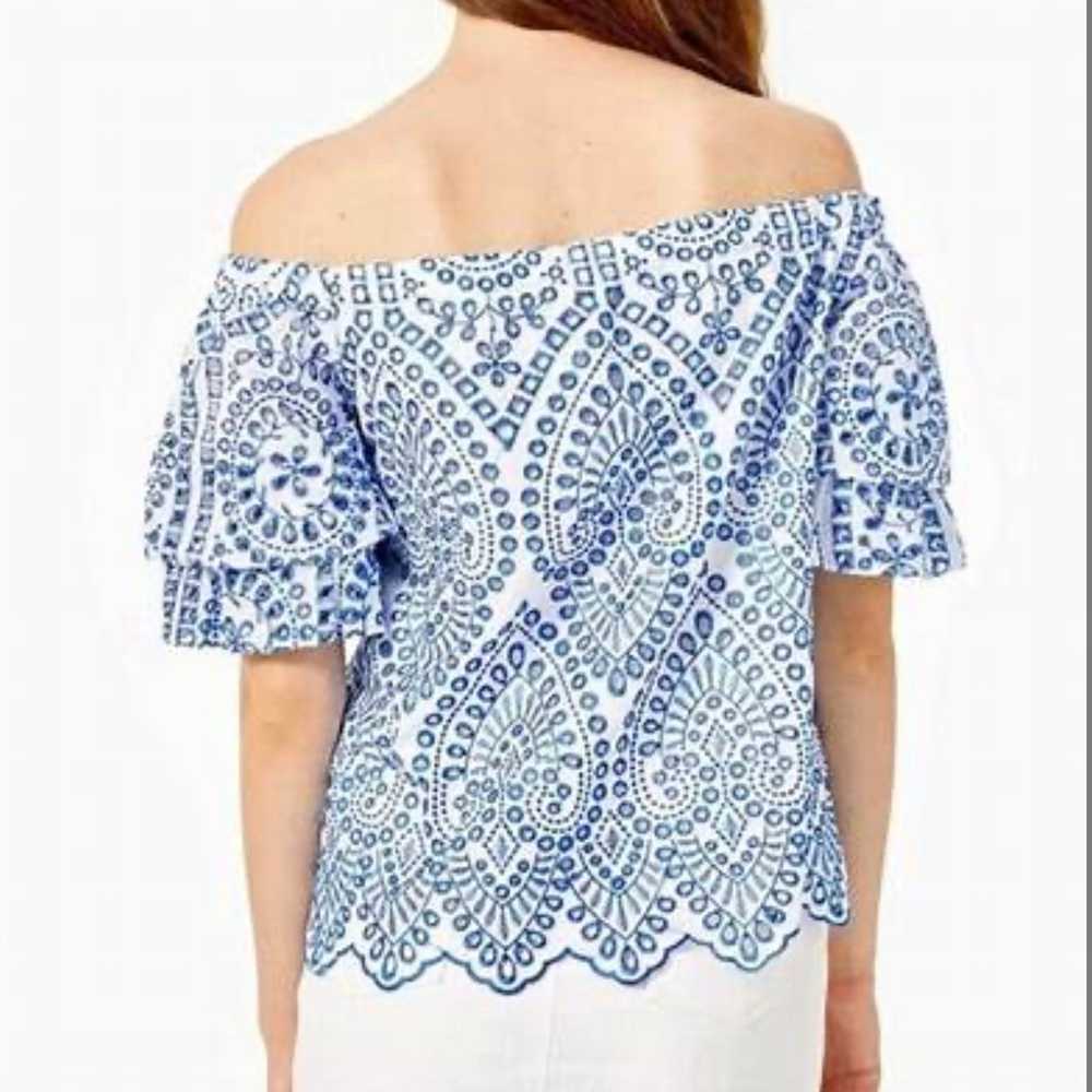 Lilly Pulitzer Lesley Eyelet Top - image 3