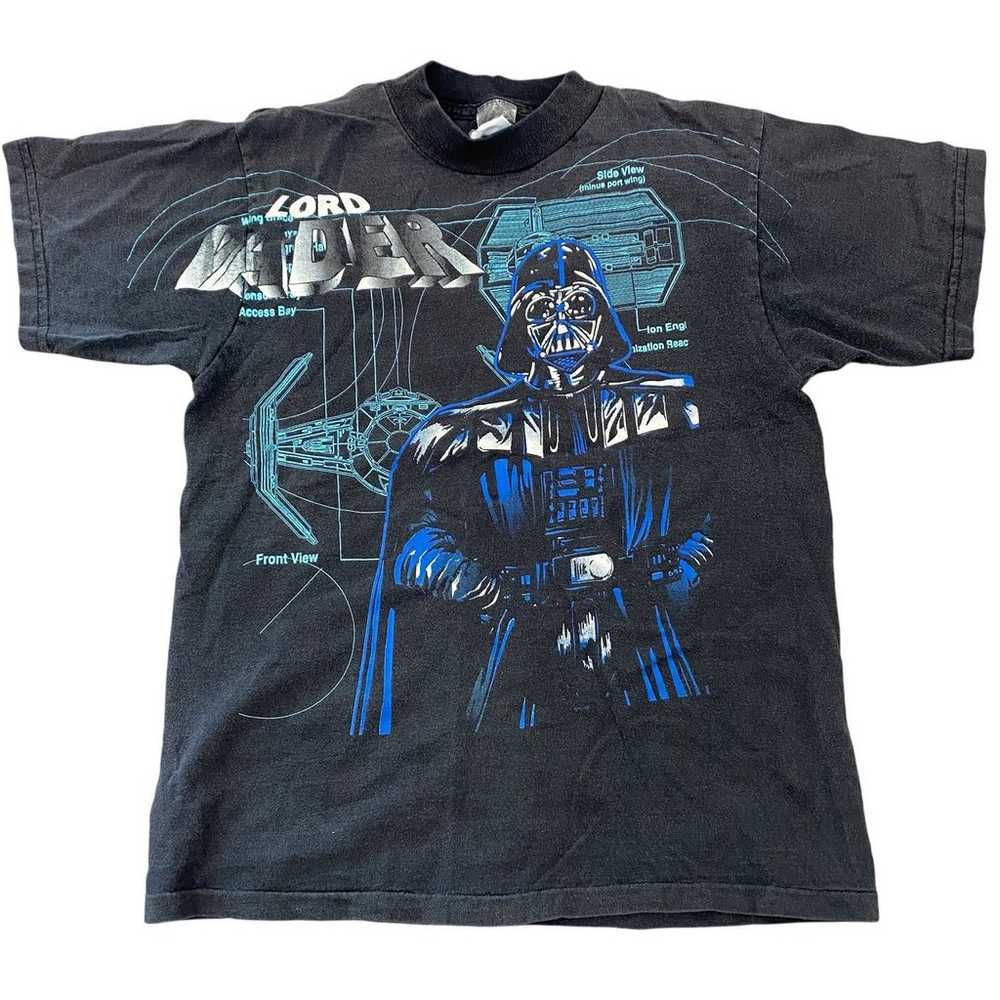 Vintage Star Wars 1996 T Shirt Lord Darth Vader W… - image 1