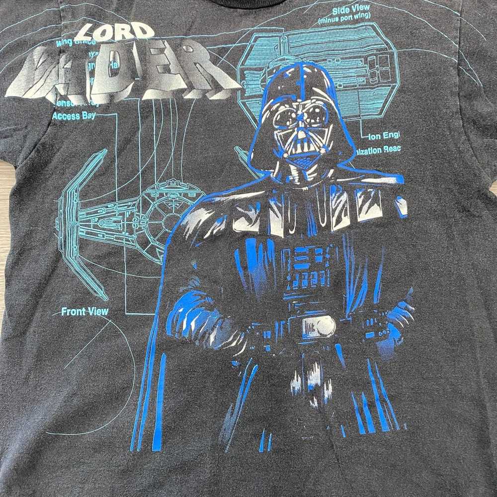 Vintage Star Wars 1996 T Shirt Lord Darth Vader W… - image 2