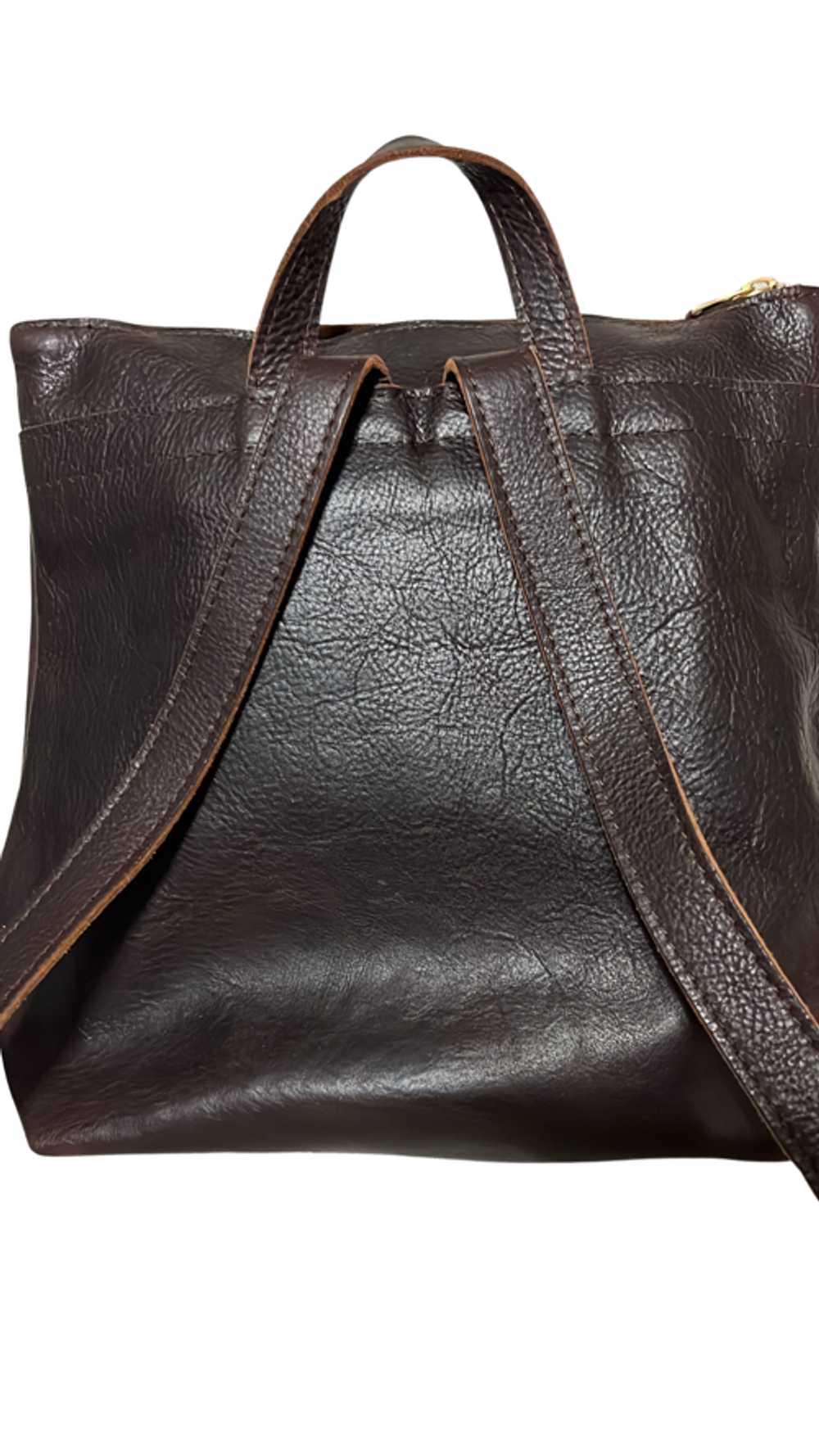 Portland Leather Tote Backpack - image 4