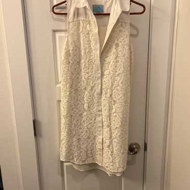 CeCe Womens white lace dress Nordstrom brand size… - image 1