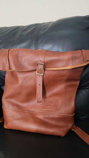 Portland Leather Leather Rolltop Backpack