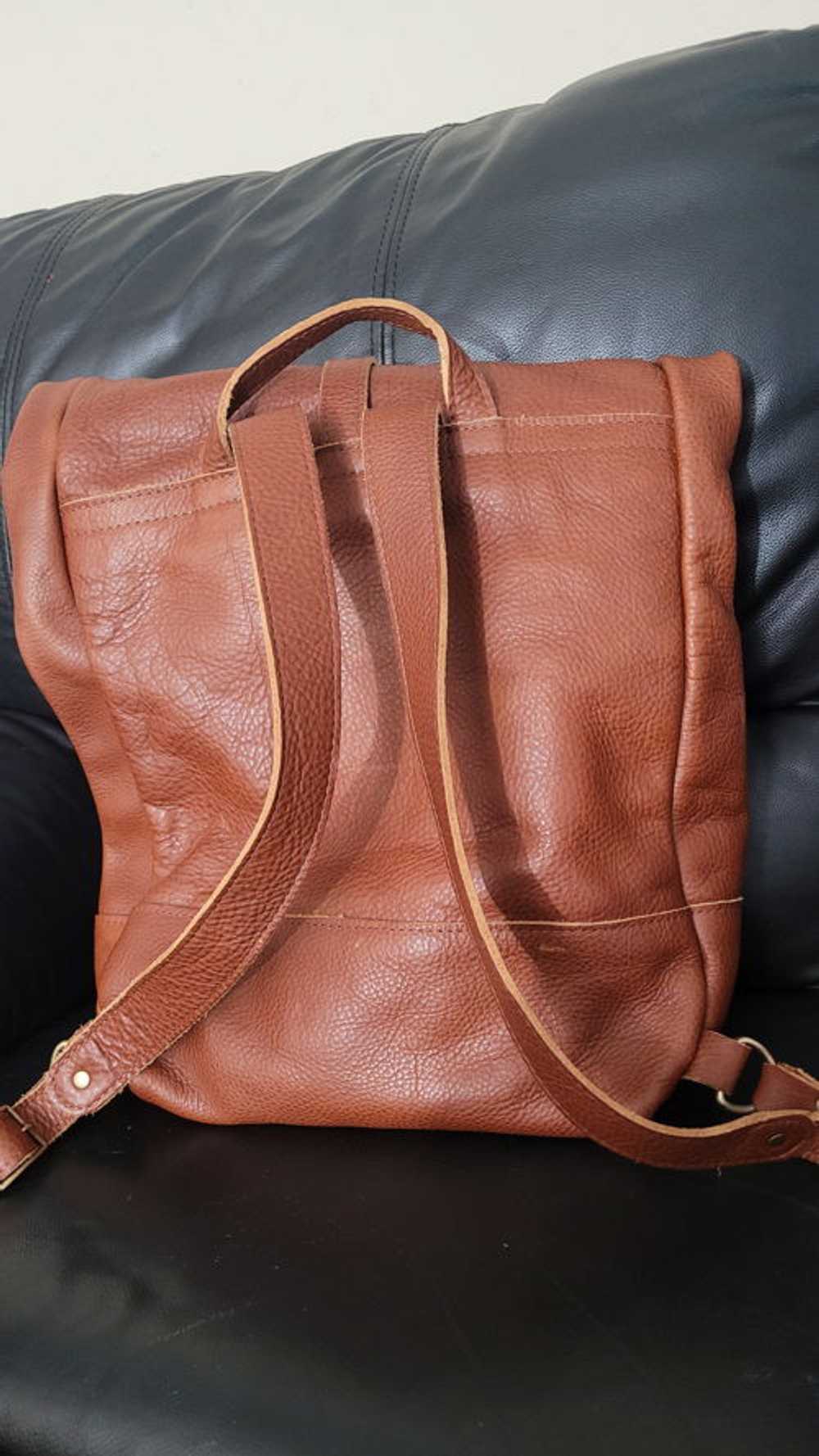 Portland Leather Leather Rolltop Backpack - image 2