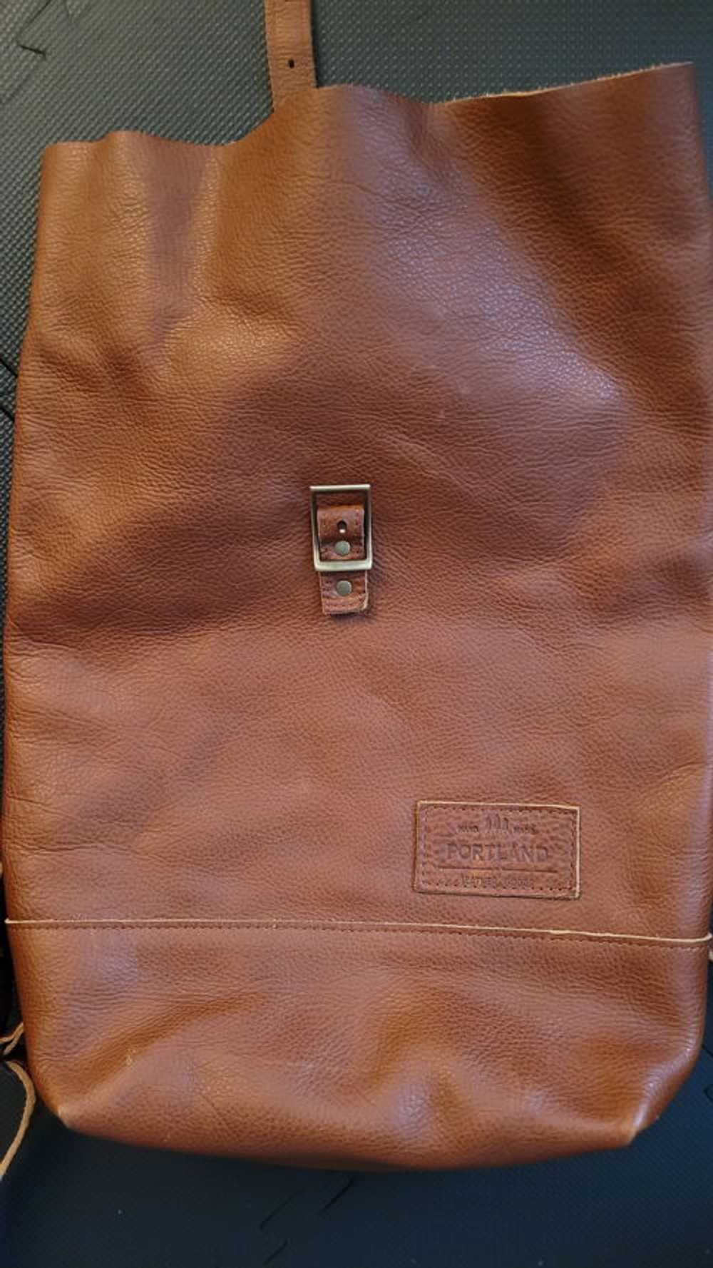 Portland Leather Leather Rolltop Backpack - image 5