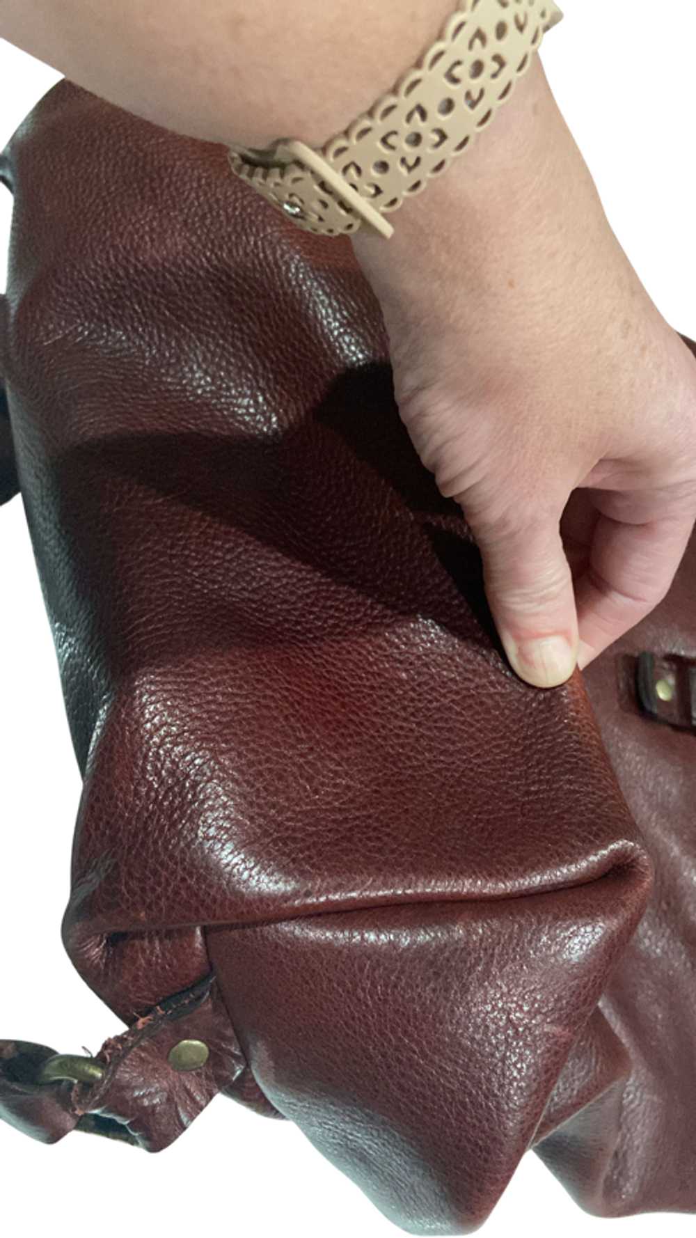 Portland Leather Rare Oxblood rolltop backpack - image 4
