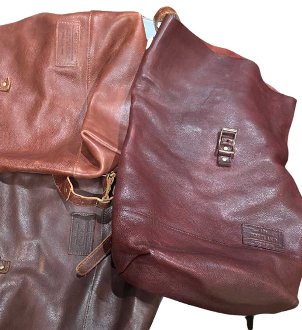 Portland Leather Rare Oxblood rolltop backpack - image 6