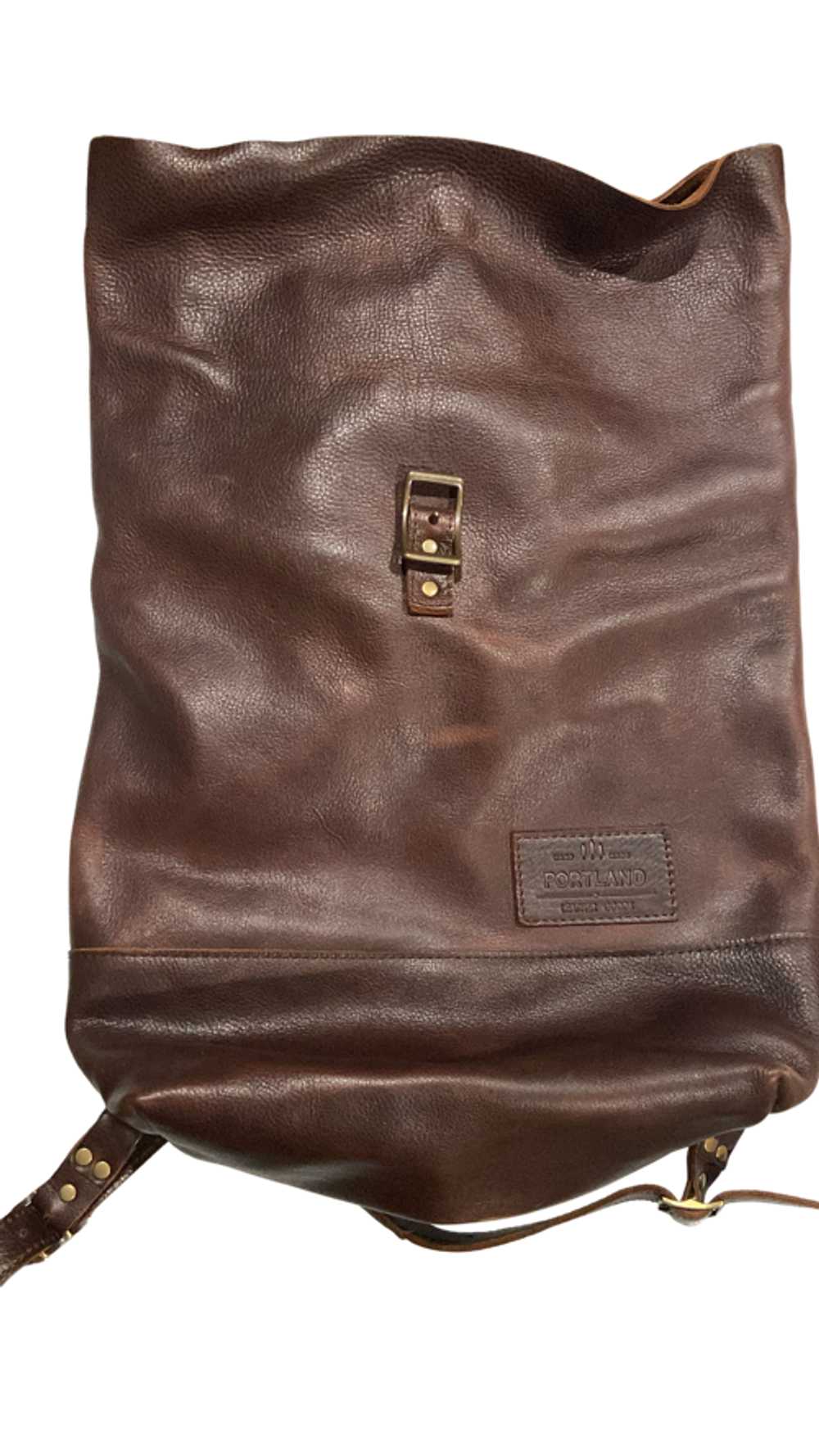 Portland Leather Leather Rolltop Backpack - image 3