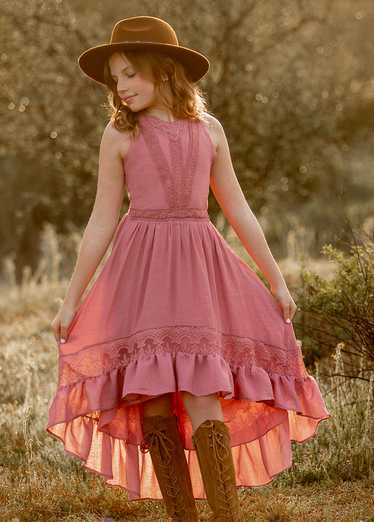 Joyfolie Jaymee Dress in Dusty Rose