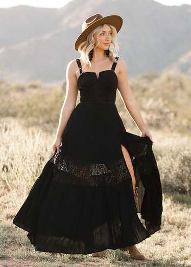 Joyfolie Rinnah Dress in Black