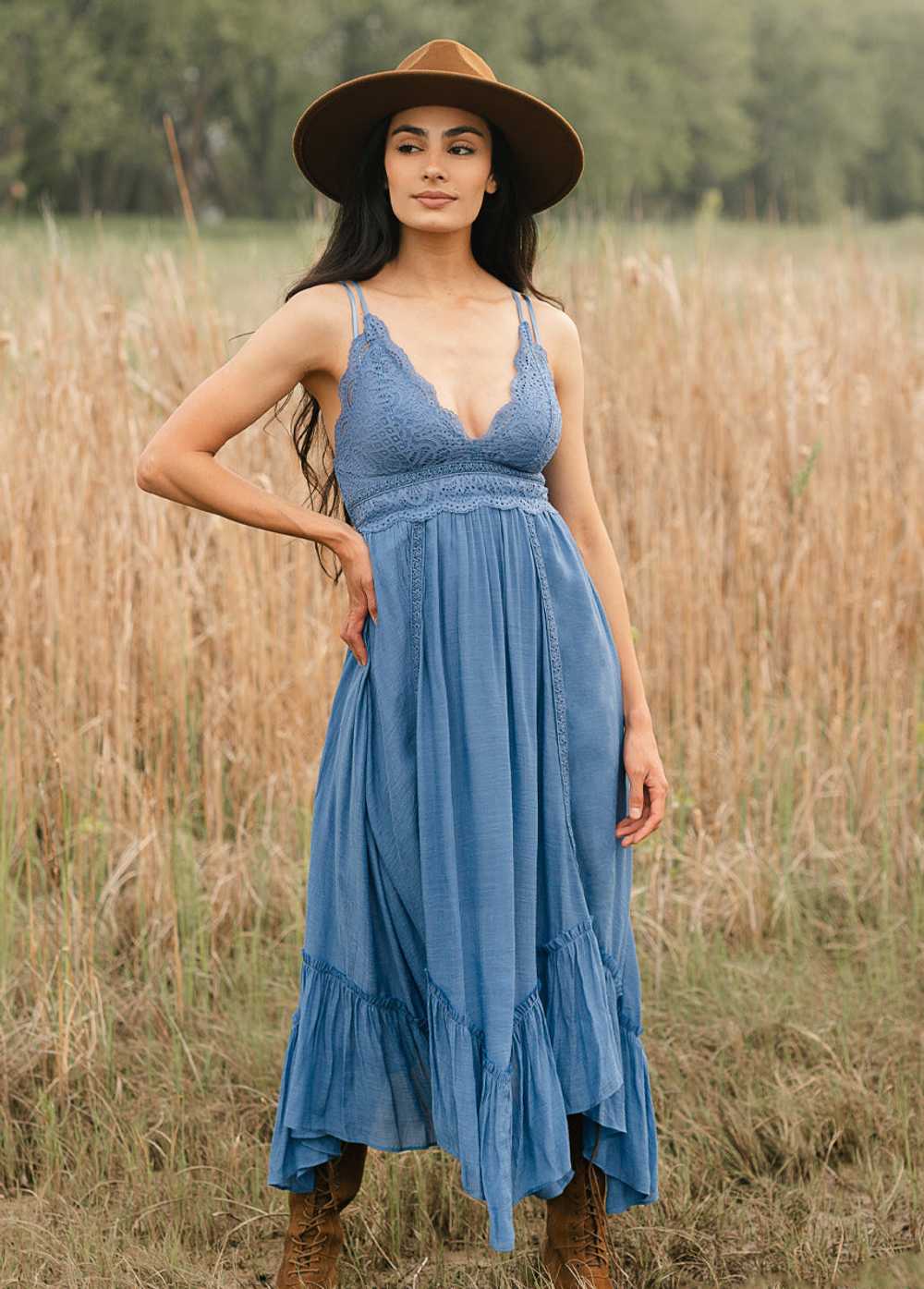 Joyfolie Erika Dress in Cornflower - image 4