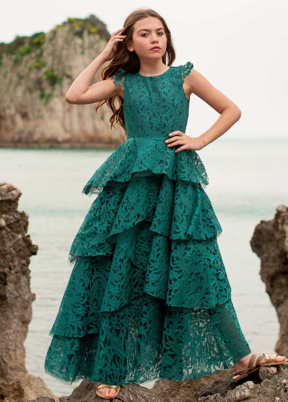 Joyfolie Azalea Dress in Teal - image 1