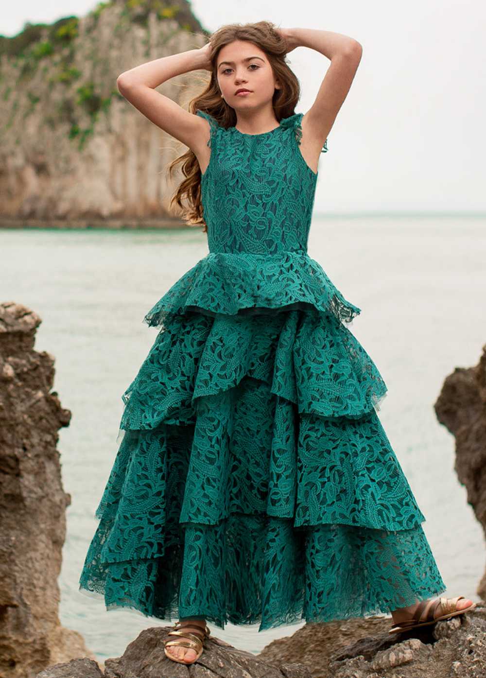 Joyfolie Azalea Dress in Teal - image 4