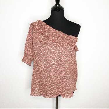 Ulla Johnson dusty rose pink white floral one sho… - image 1