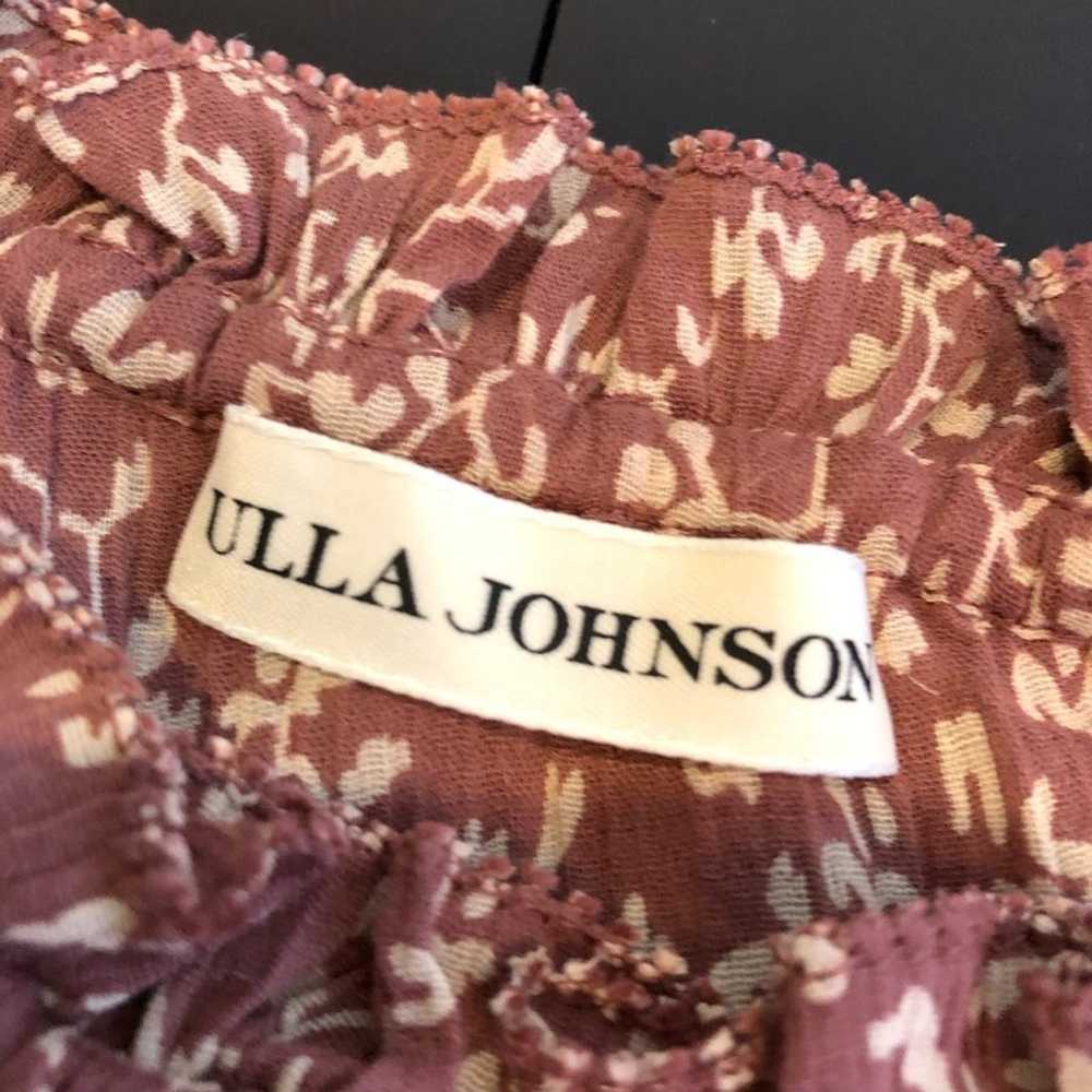 Ulla Johnson dusty rose pink white floral one sho… - image 9