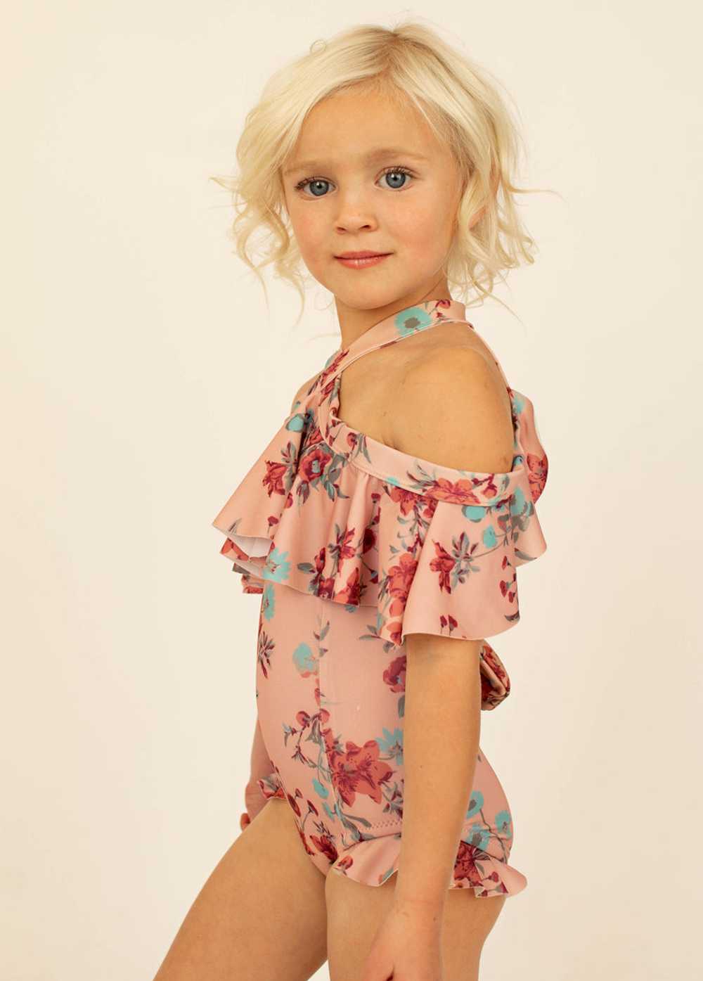 Joyfolie Abriella Swimsuit in Misty Rose Print - image 4