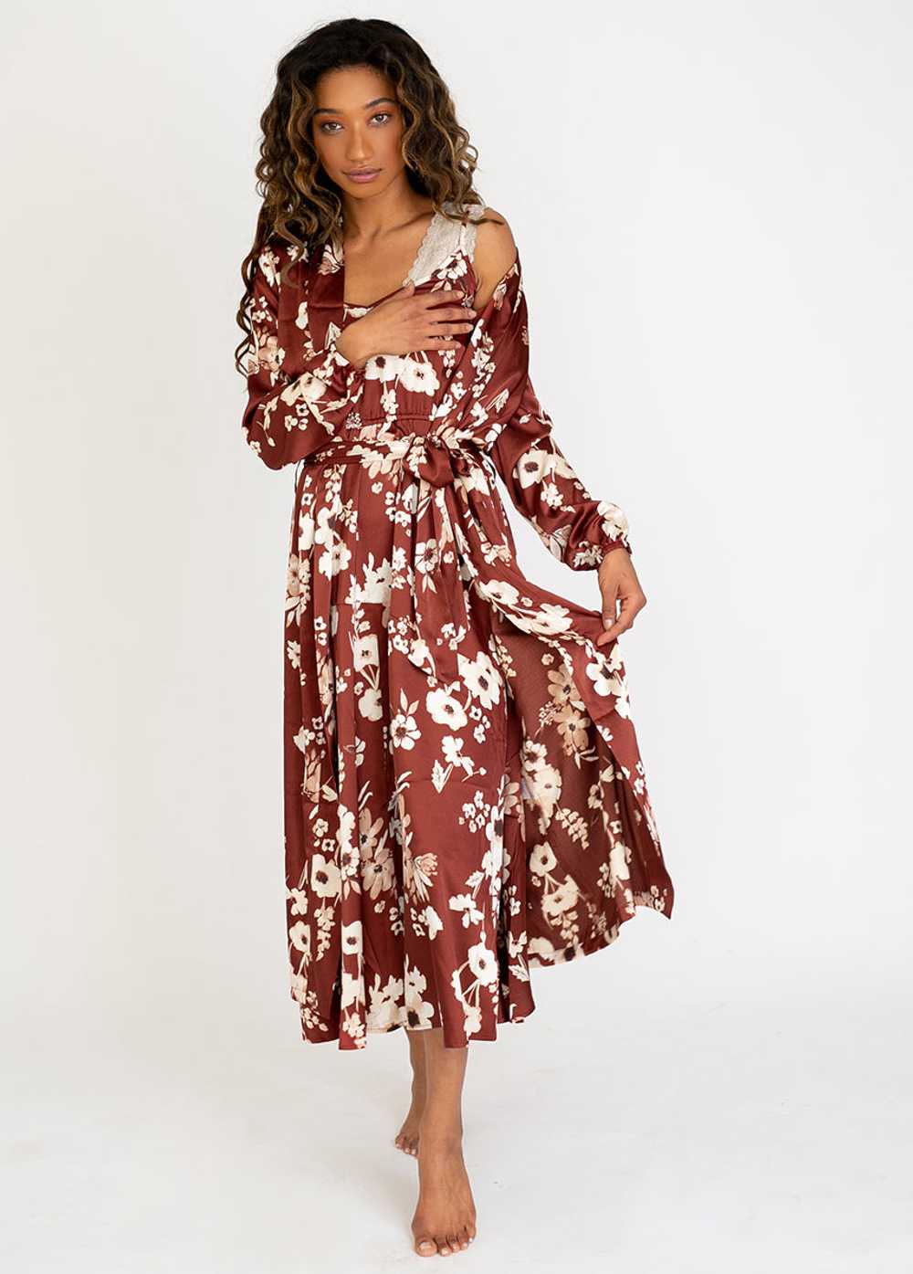 Joyfolie Pomona Robe in Rust Floral - image 3