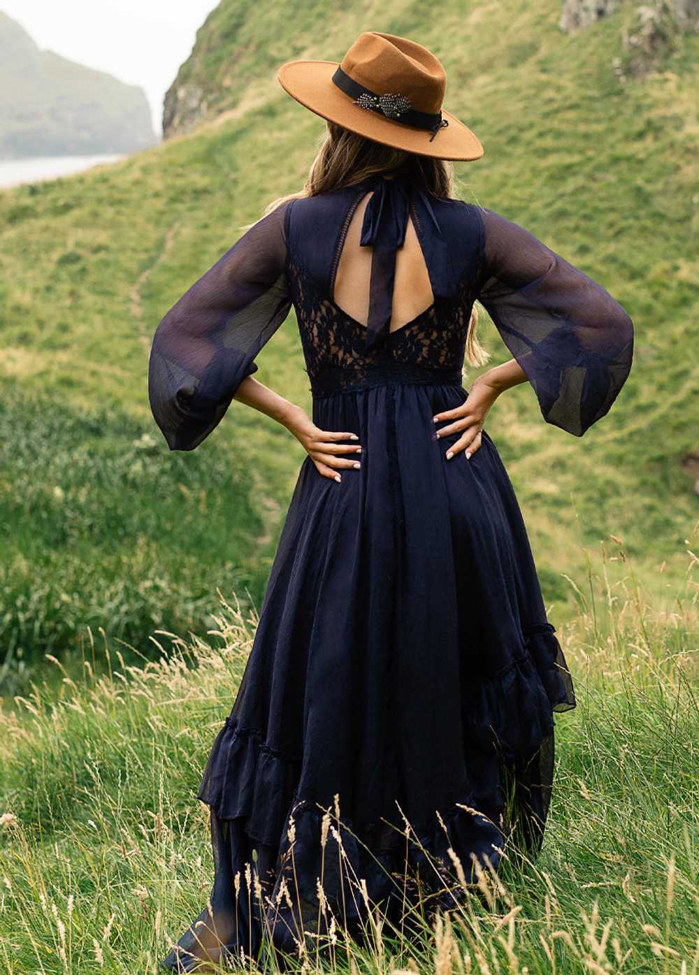 Joyfolie Kiyana Dress in Midnight Blue - image 4