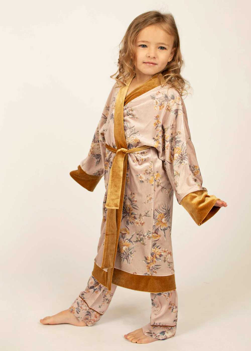 Joyfolie Kamie Robe in Neutral Floral - image 2