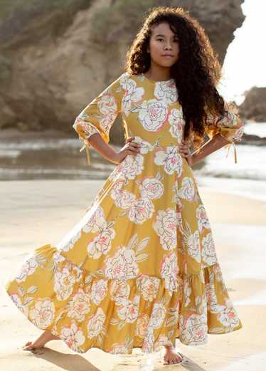 Joyfolie Adelina Dress in Saffron Floral