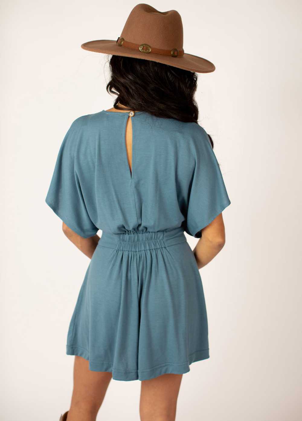 Joyfolie Cataleya Romper in Washed Blue - image 3