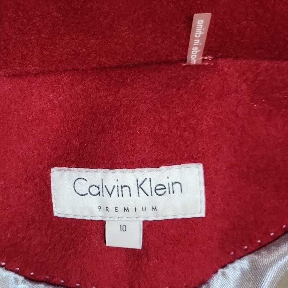 Calvin Klein Premium wool belt coat. Size 10. Ric… - image 10