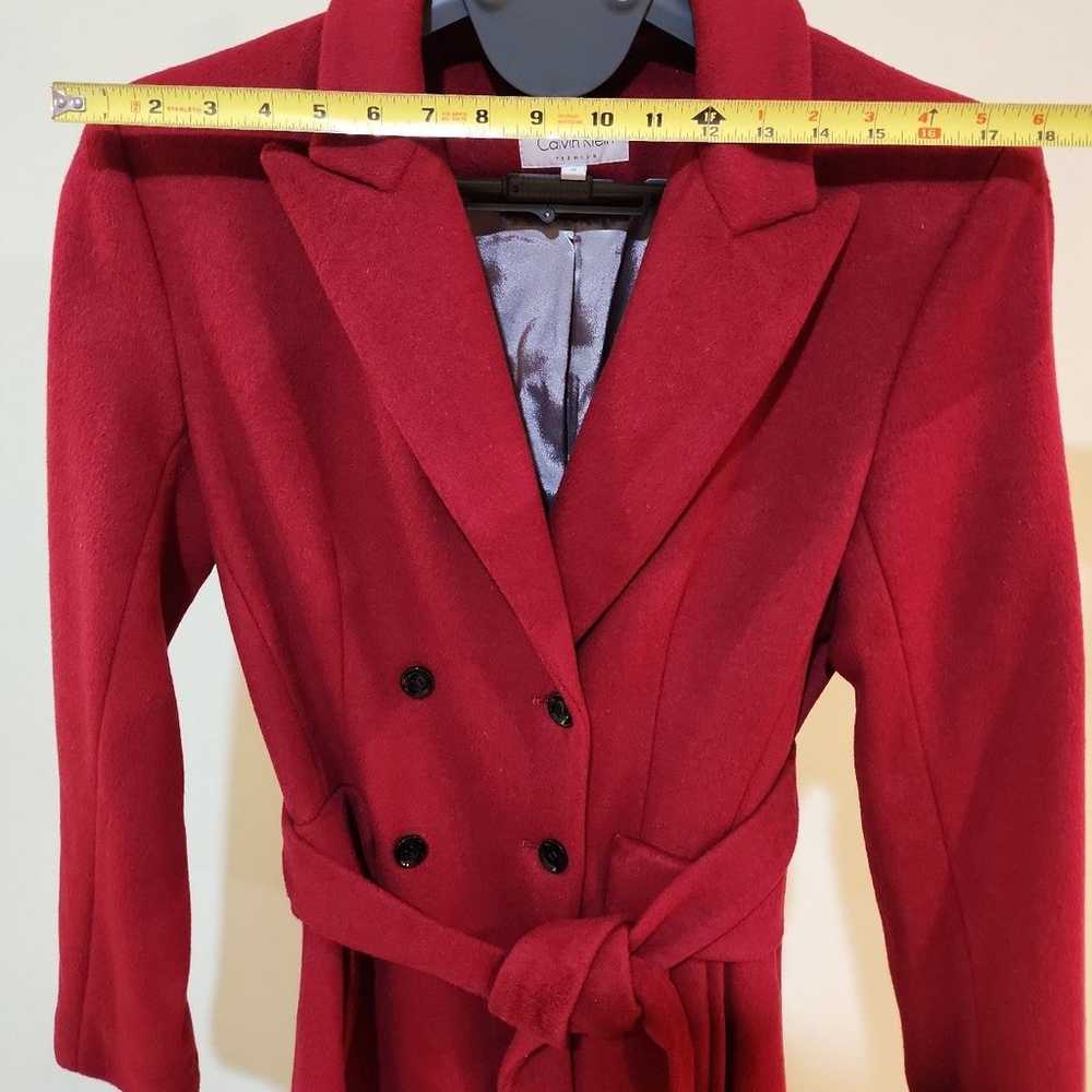 Calvin Klein Premium wool belt coat. Size 10. Ric… - image 4