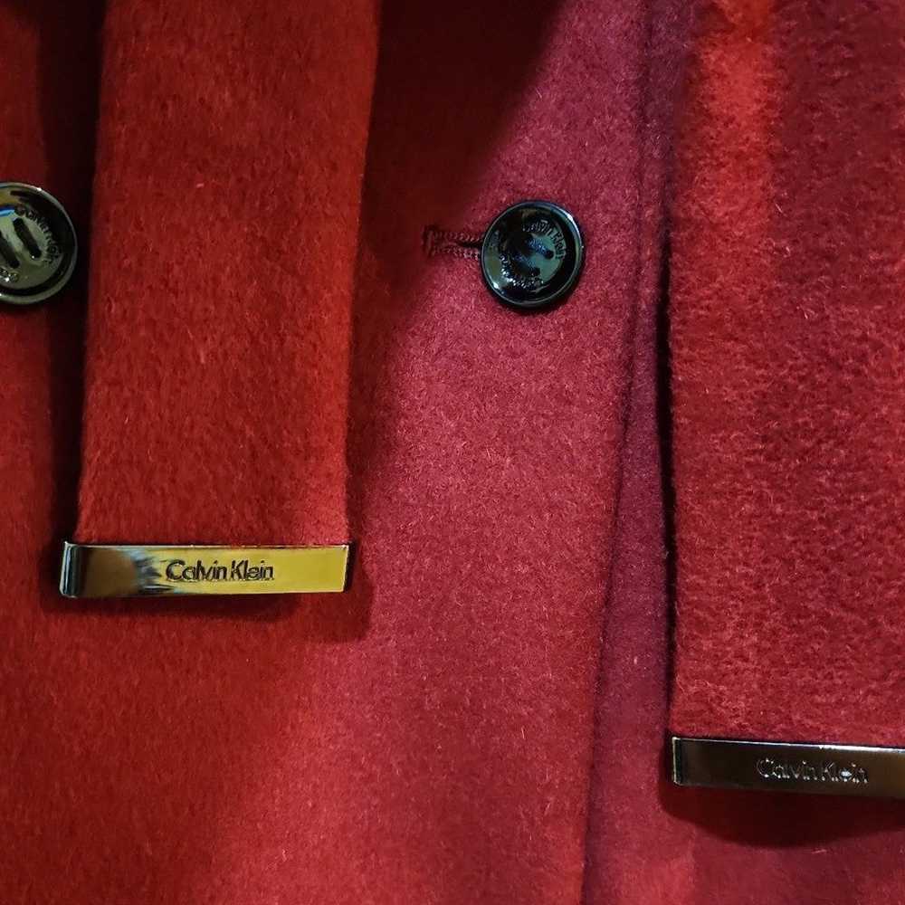 Calvin Klein Premium wool belt coat. Size 10. Ric… - image 5