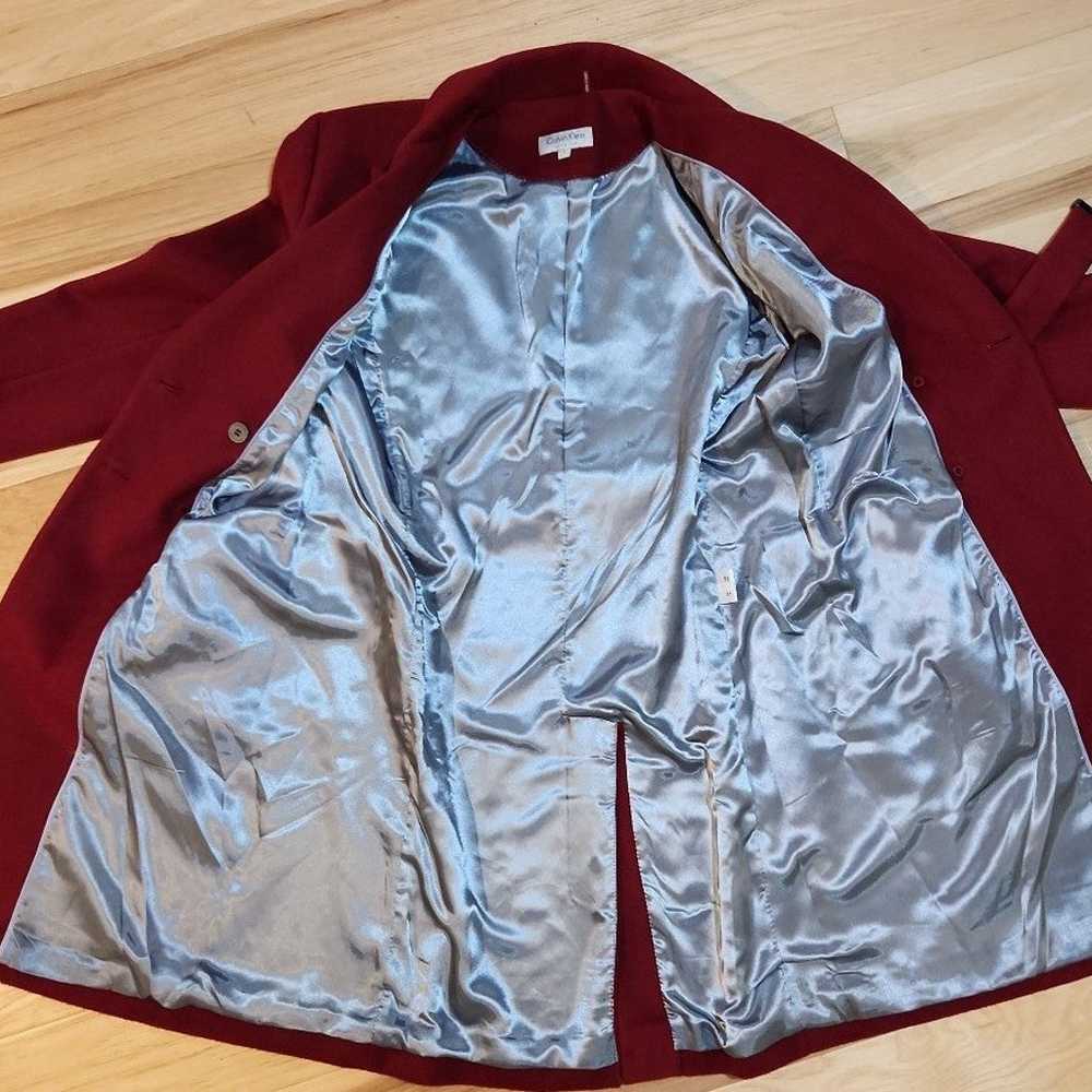 Calvin Klein Premium wool belt coat. Size 10. Ric… - image 9