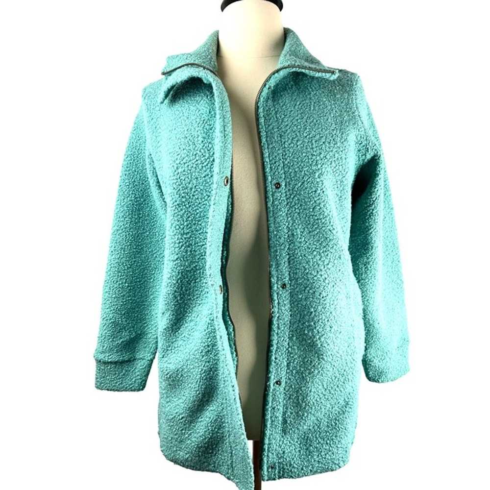 Lands' End Women's Boucle Fleece Coat, Size Medium - image 1