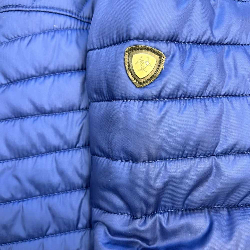 Ariat Woman’s Cobalt Blue/Black Puffer Jacket siz… - image 6