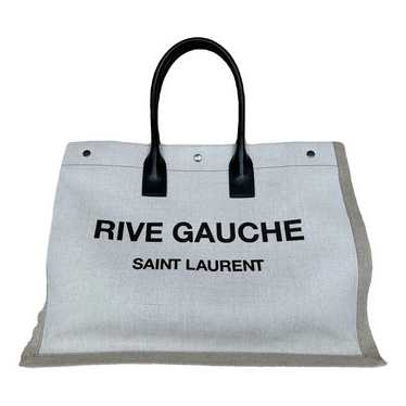 Saint Laurent Cabas Rive Gauche linen handbag - image 1