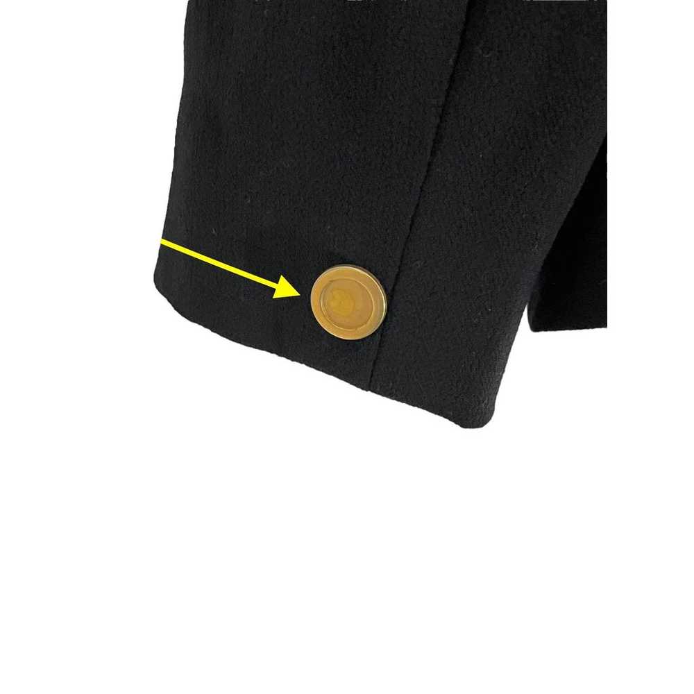 Vintage Laurel Sparkle Beaded Black Wool Jacket S… - image 11