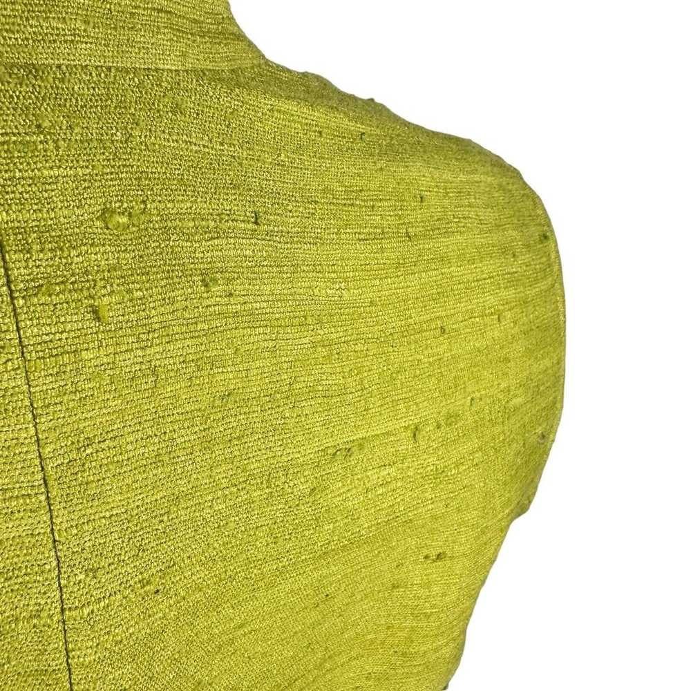 Akris Punto Blazer Jacket Womens 6 Lime Green 100… - image 4