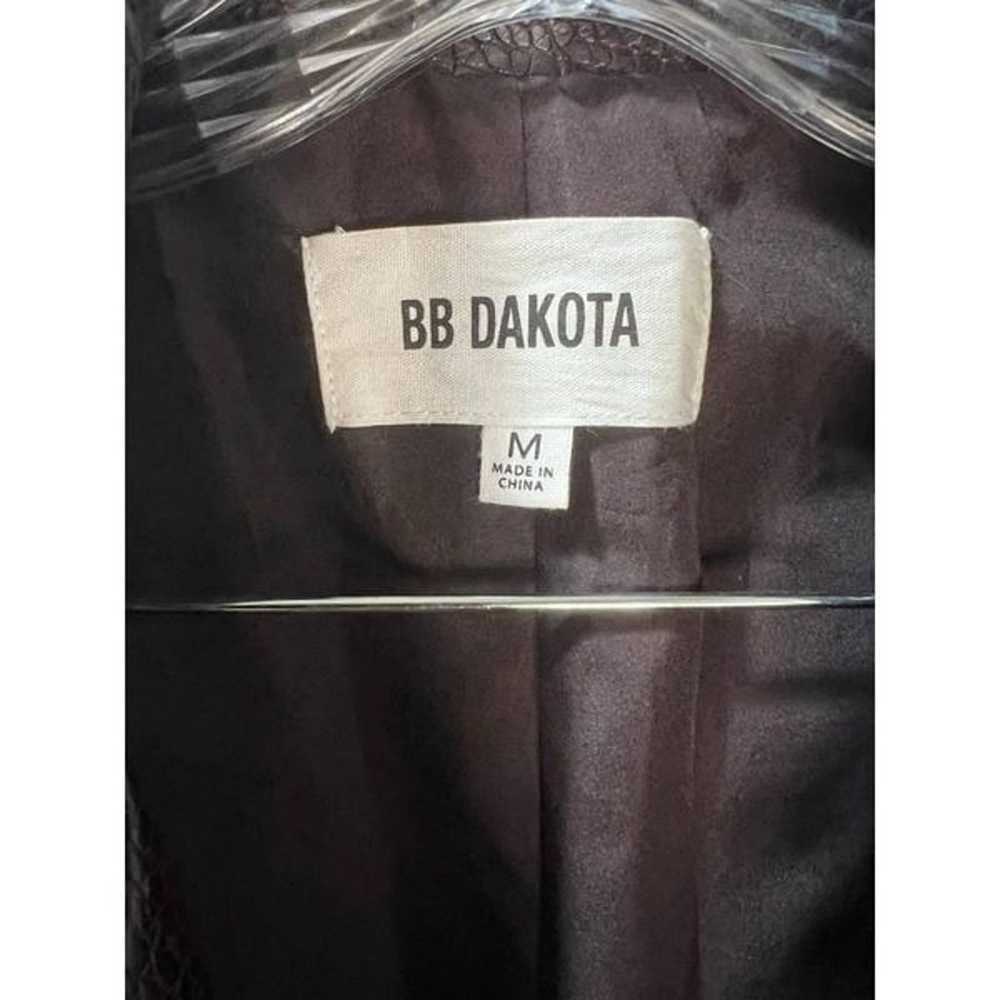 BB DAKOTA Women's Embossed Leather Moto Jacket Me… - image 8